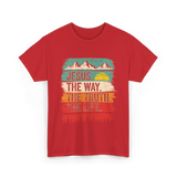 Jesus The Way Truth Life Christian T-Shirt - Red