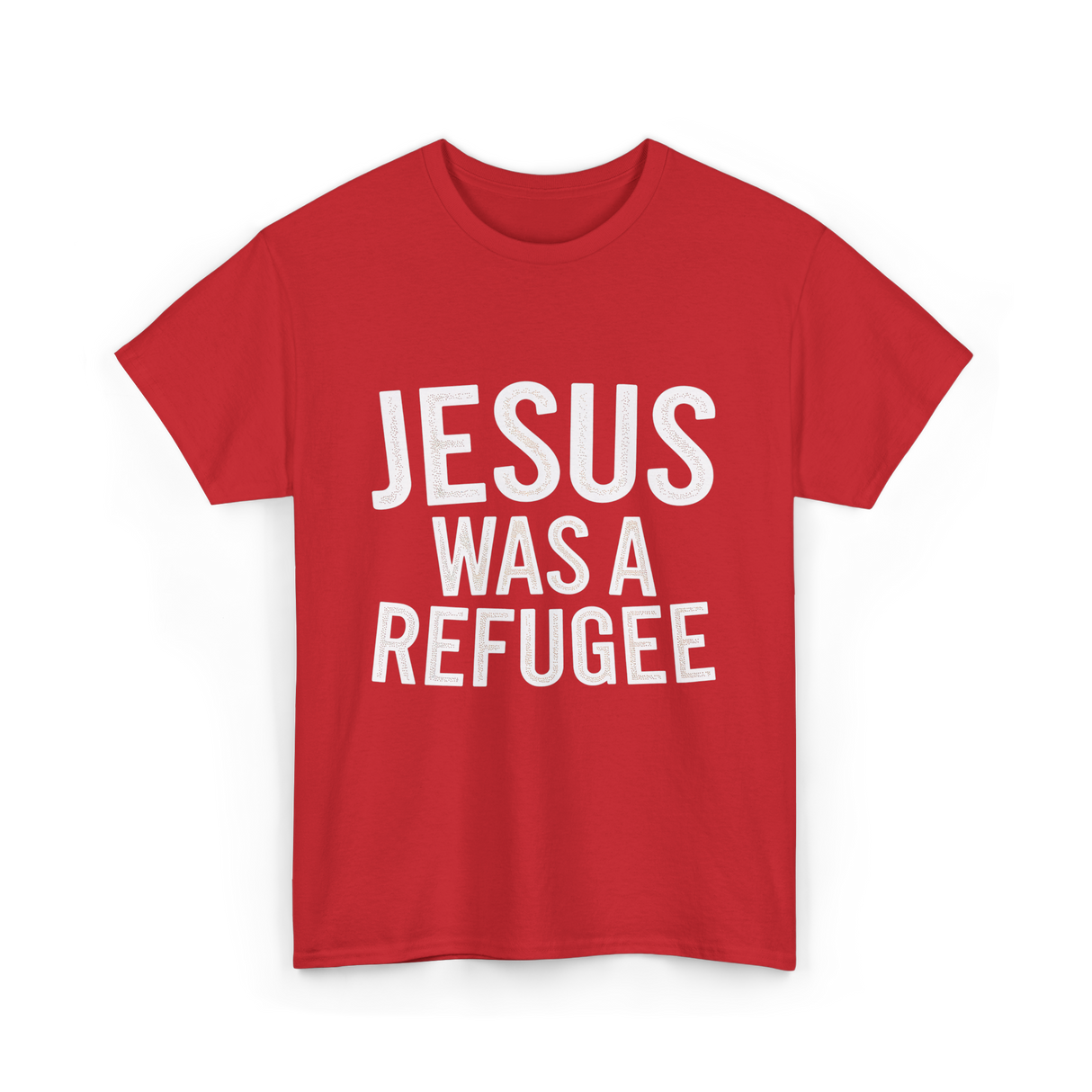 Jesus Was A Refugee T-Shirt - Red