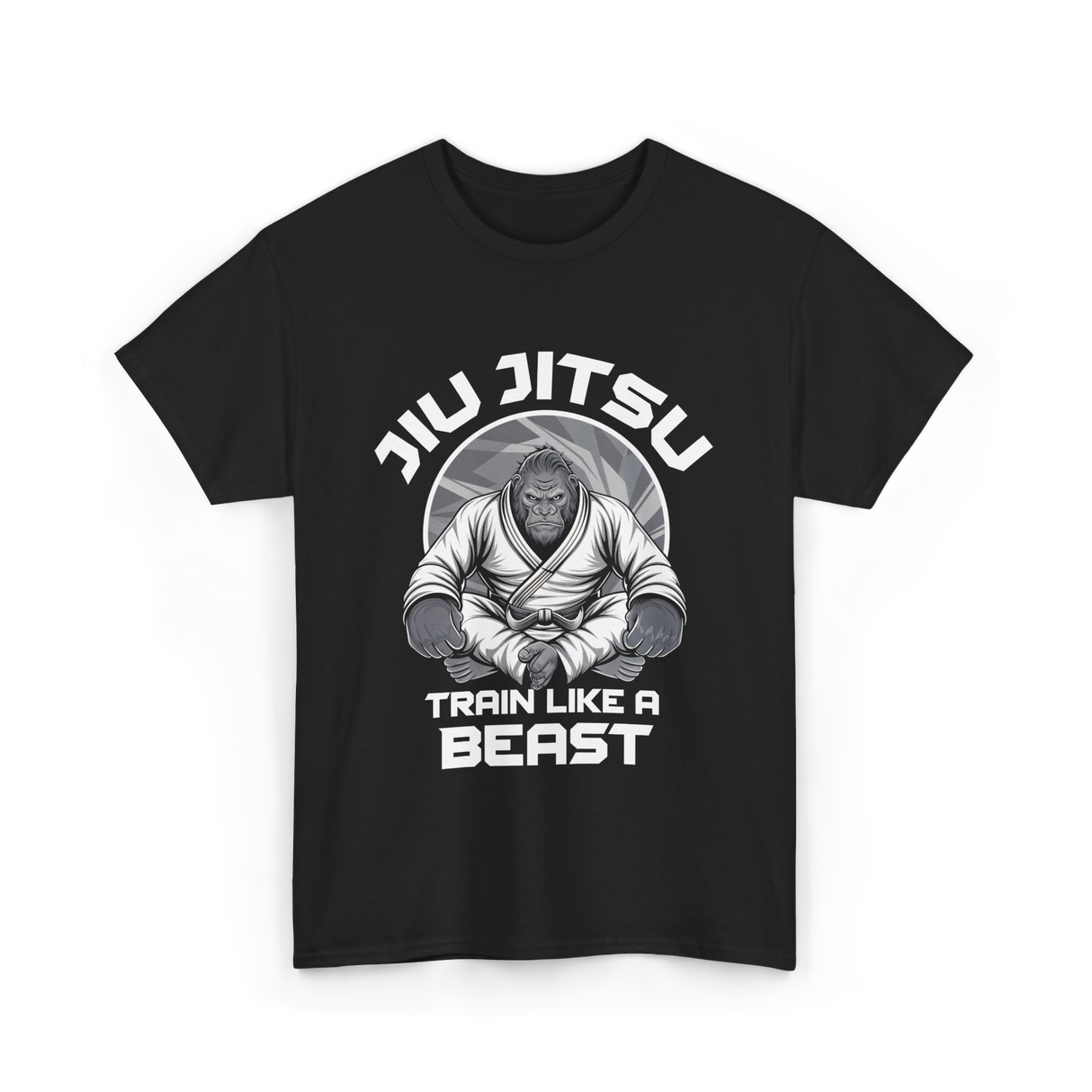 Jiu Jitsu Train Like A Beast T-Shirt - Black