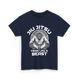 Jiu Jitsu Train Like A Beast T-Shirt - Navy