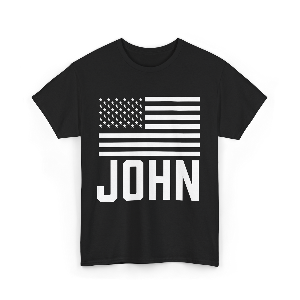 John Personalized Birthday Celebration T-Shirt - Black