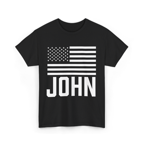 John Personalized Birthday Celebration T-Shirt - Black