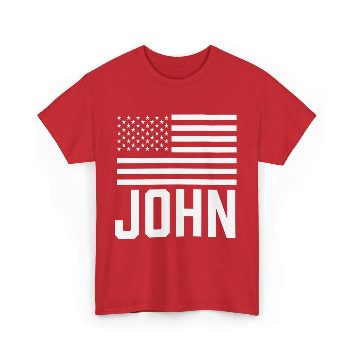 John Personalized Birthday Celebration T-Shirt - Red