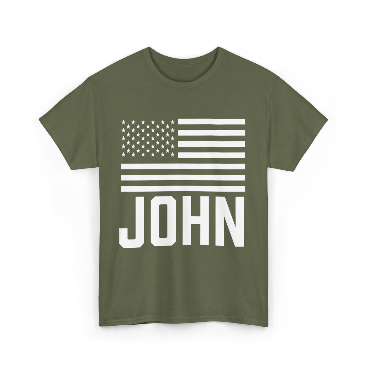 John Personalized Birthday Celebration T-Shirt - Military Green