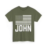 John Personalized Birthday Celebration T-Shirt - Military Green