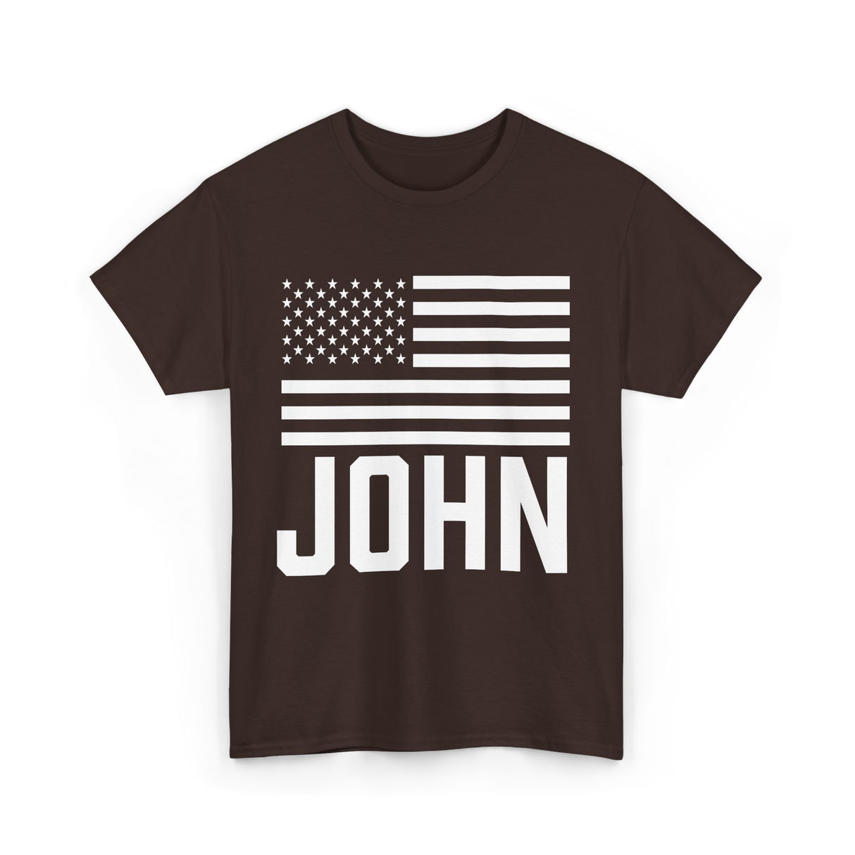 John Personalized Birthday Celebration T-Shirt - Dark Chocolate