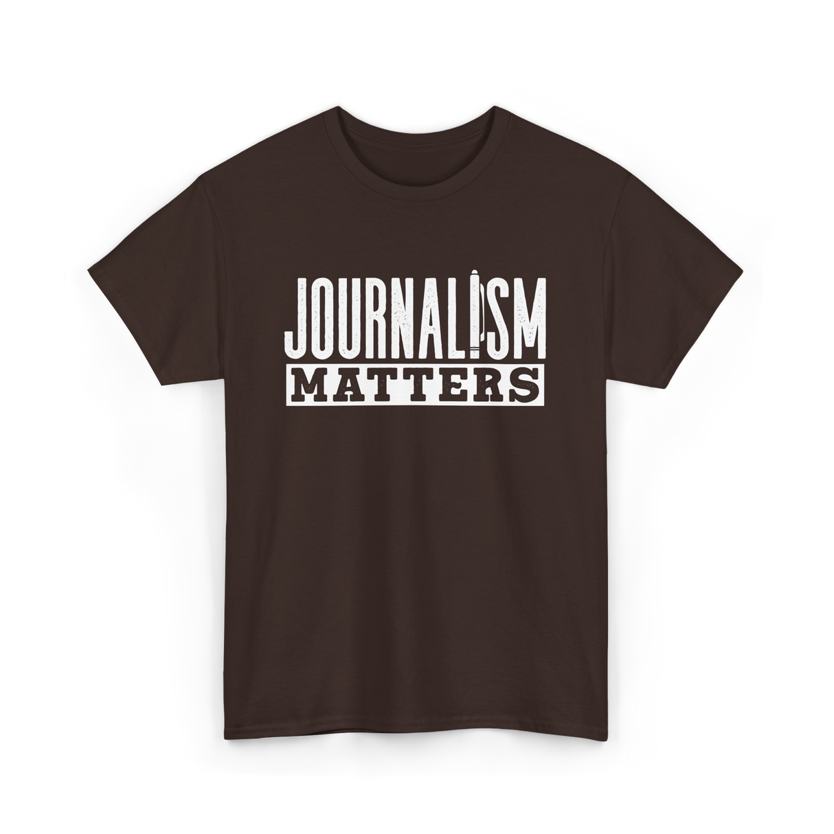 Journalism Matters Journalist Media T-Shirt - Dark Chocolate