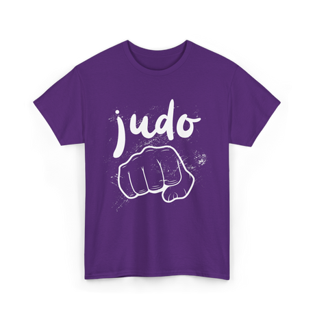 Judo Fighter Martial Arts T-Shirt - Purple