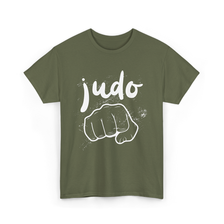 Judo Fighter Martial Arts T-Shirt - Military Green