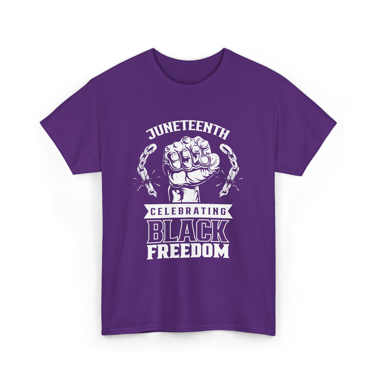 Juneteenth Celebrating Black Freedom T-Shirt - Purple