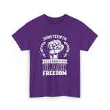 Juneteenth Celebrating Black Freedom T-Shirt - Purple