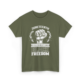 Juneteenth Celebrating Black Freedom T-Shirt - Military Green