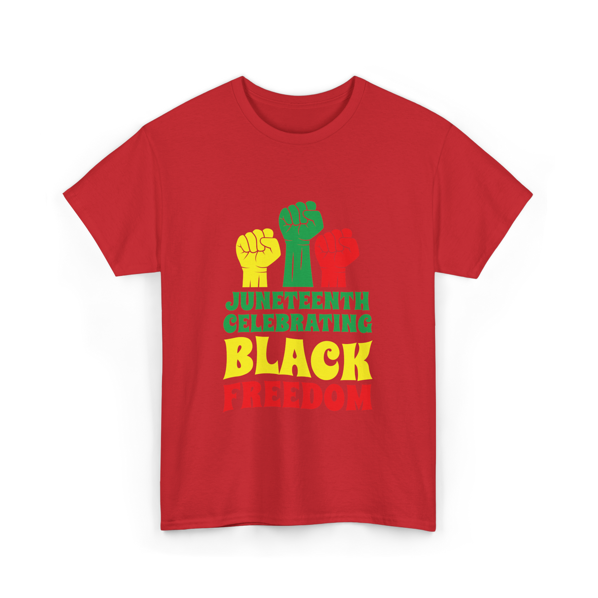 Juneteenth Celebrating Black Freedom T-Shirt - Red