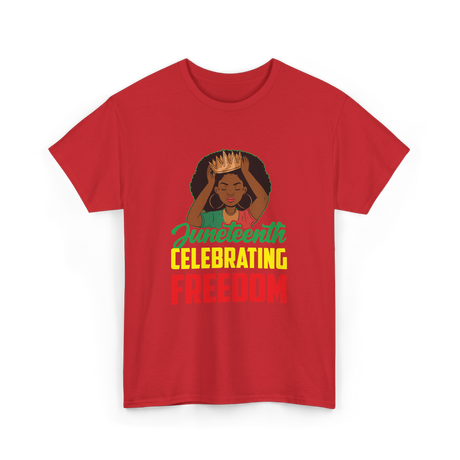 Juneteenth Celebrating Freedom Awareness T-Shirt - Red