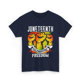 Juneteenth Celebrating Freedom T-Shirt - Navy