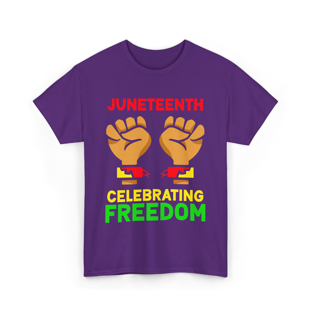 Juneteenth Celebrating Freedom T-Shirt - Purple