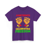 Juneteenth Celebrating Freedom T-Shirt - Purple