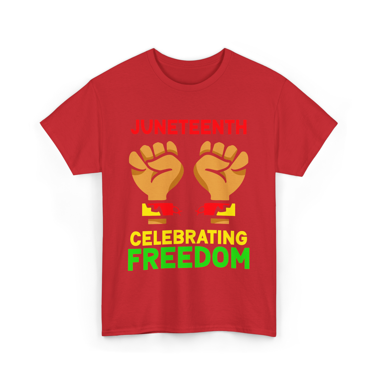 Juneteenth Celebrating Freedom T-Shirt - Red