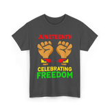 Juneteenth Celebrating Freedom T-Shirt - Dark Heather