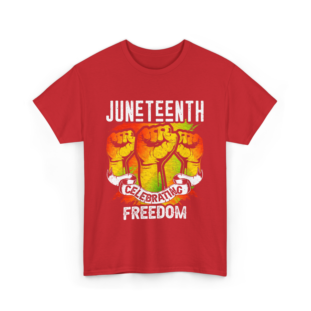 Juneteenth Celebrating Freedom T-Shirt - Red