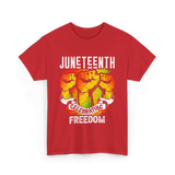 Juneteenth Celebrating Freedom T-Shirt - Red