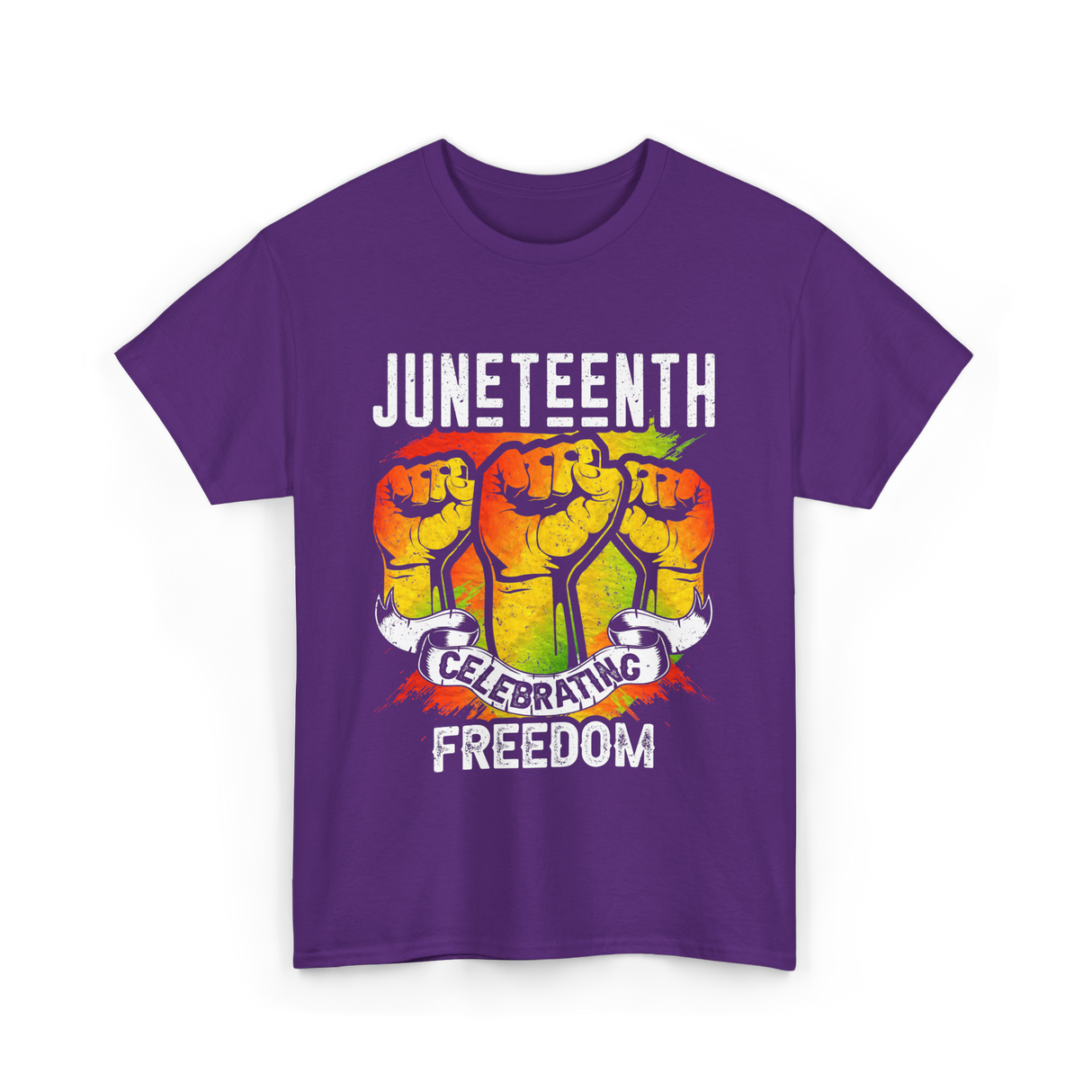 Juneteenth Celebrating Freedom T-Shirt - Purple