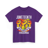 Juneteenth Celebrating Freedom T-Shirt - Purple