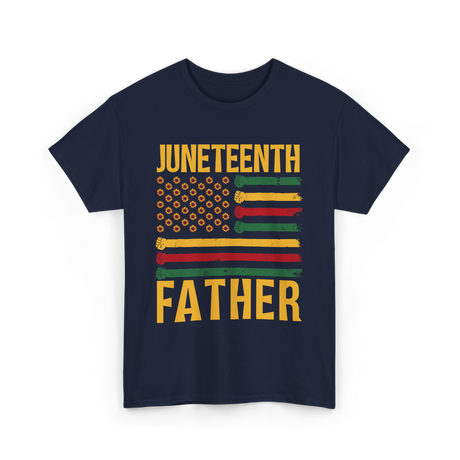 Juneteenth Father African Heritage T-Shirt - Navy