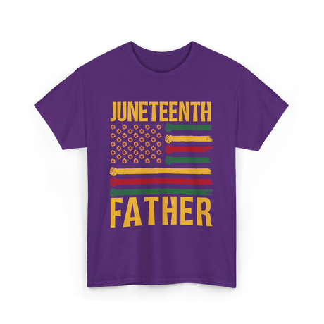 Juneteenth Father African Heritage T-Shirt - Purple