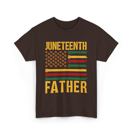 Juneteenth Father African Heritage T-Shirt - Dark Chocolate