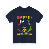 Juneteenth Free-Ish Black History T-Shirt - Navy