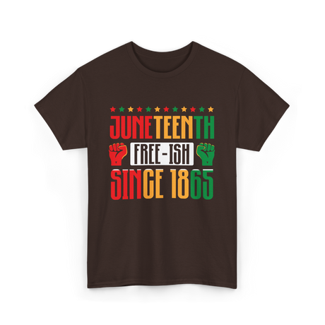 Juneteenth Free-Ish History Culture T-Shirt - Dark Chocolate