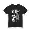 Juneteenth Party Like It's 1865 American T-Shirt - Black