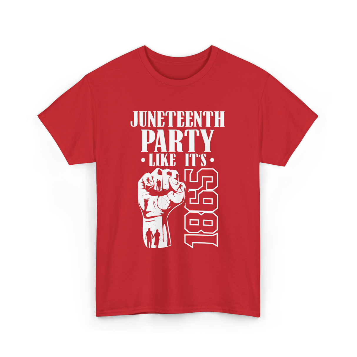 Juneteenth Party Like It's 1865 American T-Shirt - Red