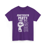 Juneteenth Party Like It's 1865 American T-Shirt - Purple