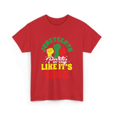 Juneteenth Party Like It's 1865 Celebration T-Shirt - Red