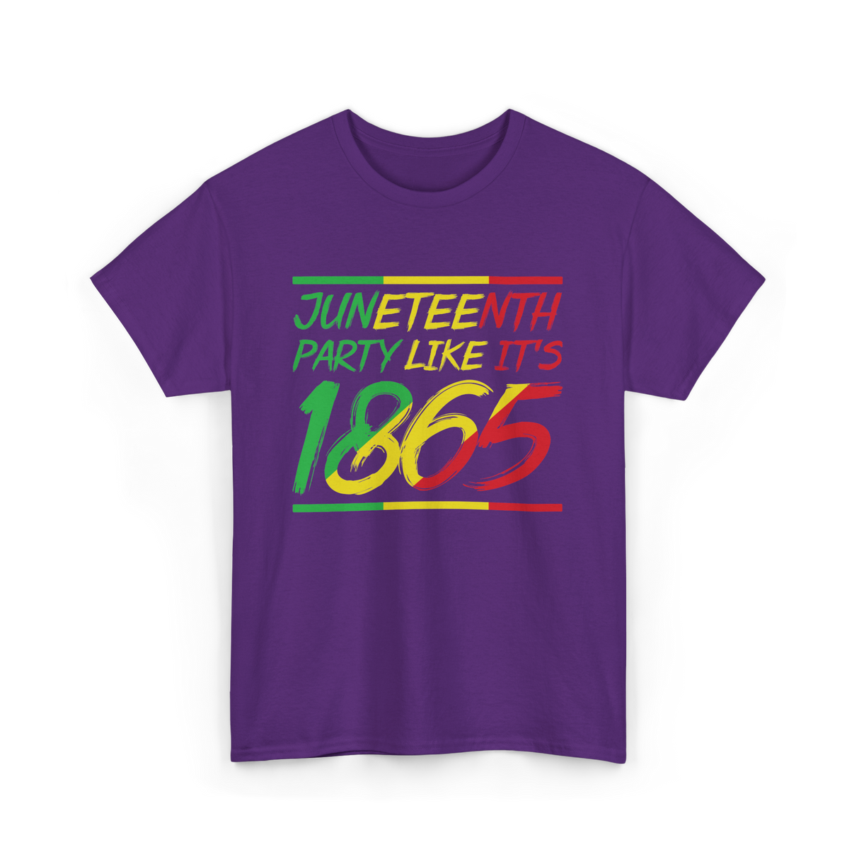 Juneteenth Party Like Its 1865 Celebration T-Shirt - Purple