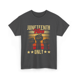 Juneteenth Vibes Only Celebration T-Shirt - Dark Heather