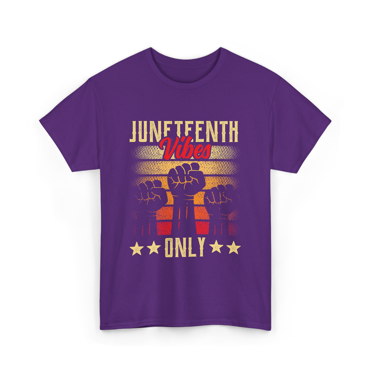 Juneteenth Vibes Only Celebration T-Shirt - Purple