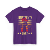 Juneteenth Vibes Only Celebration T-Shirt - Purple