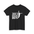 Just A Basketball Boy Player T-Shirt - Black