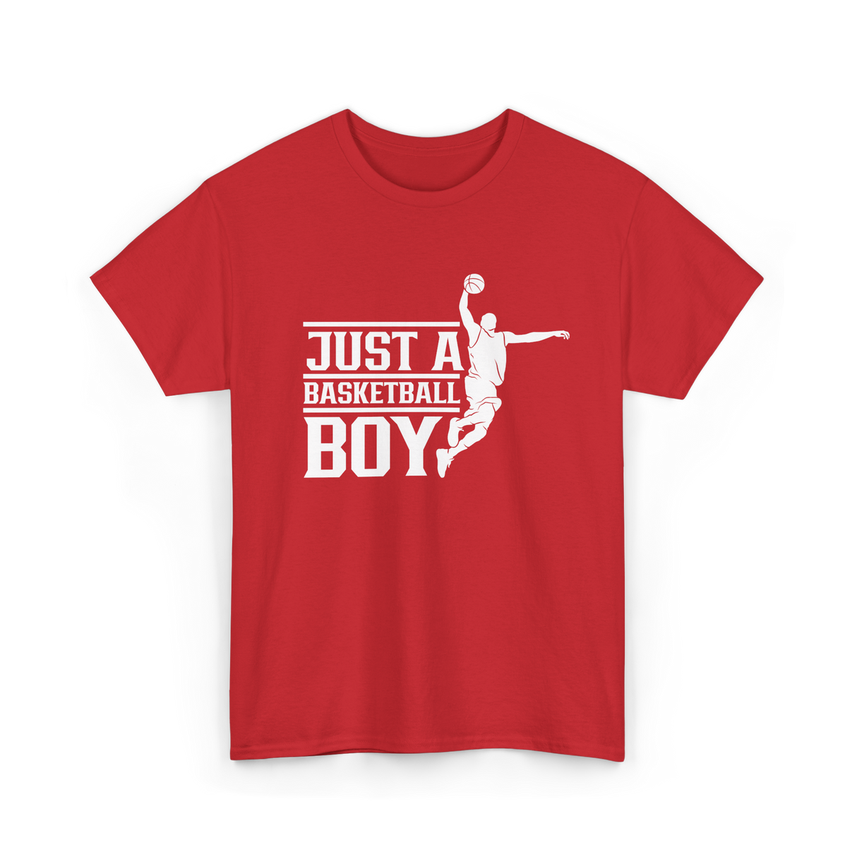 Just A Basketball Boy Player T-Shirt - Red