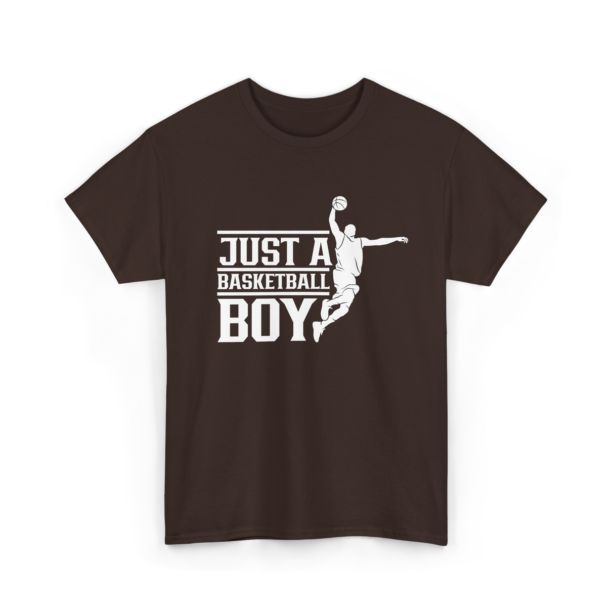 Just A Basketball Boy Player T-Shirt - Dark Chocolate