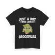 Just A Boy Crocodiles T-Shirt - Black