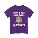 Just A Boy Crocodiles T-Shirt - Purple