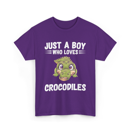 Just A Boy Crocodiles T-Shirt - Purple