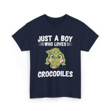 Just A Boy Crocodiles T-Shirt - Navy