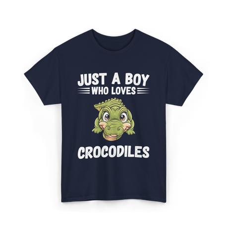 Just A Boy Crocodiles T-Shirt - Navy