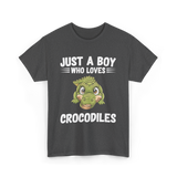 Just A Boy Crocodiles T-Shirt - Dark Heather