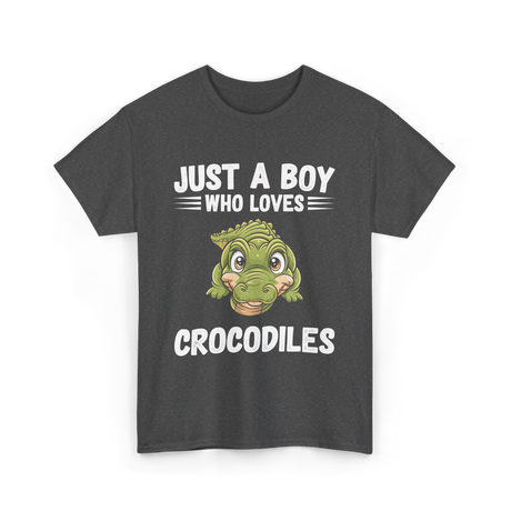 Just A Boy Crocodiles T-Shirt - Dark Heather